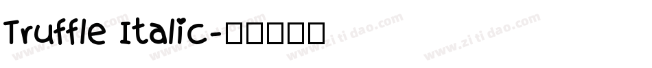 Truffle Italic字体转换